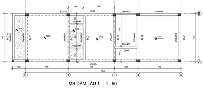 Bản vẽ kết cấu (móng, dầm, sàn,cột)