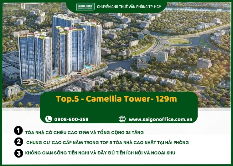 Camellia Tower là top 5 tòa nhà cao nhất hải  phòng