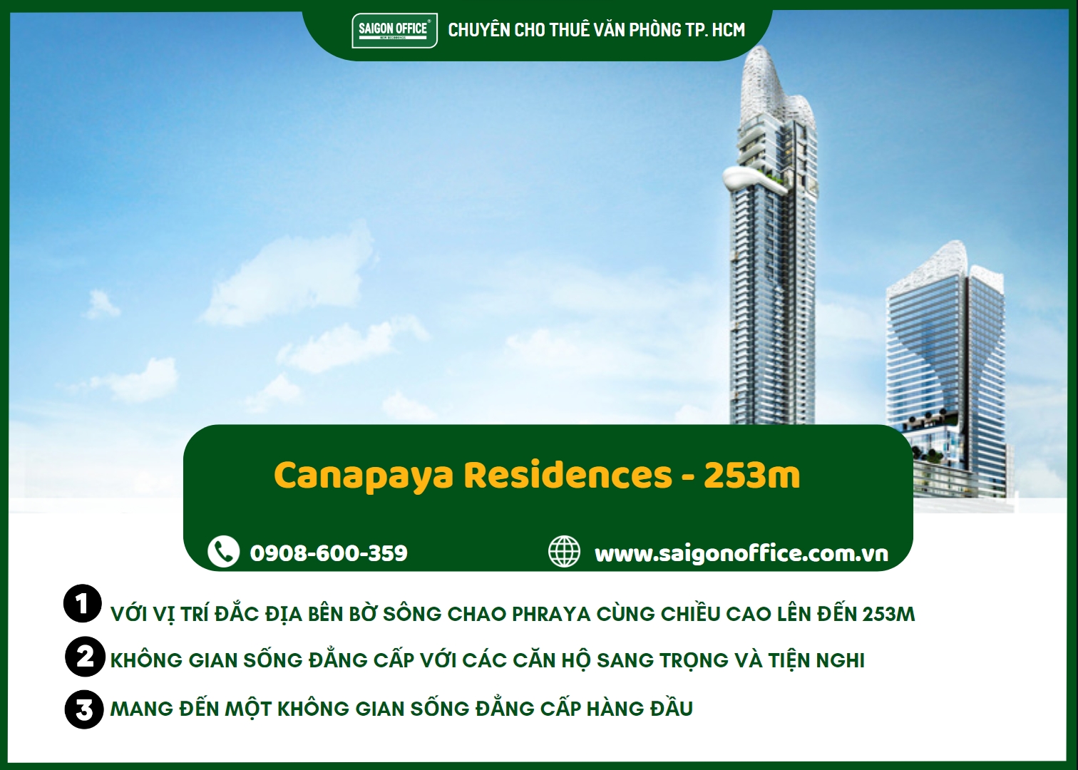 Canapaya Residences là tòa nhà cao thứ 8 thái lan