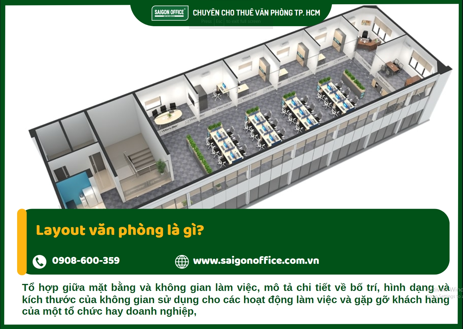 Định nghĩa layout văn phòng