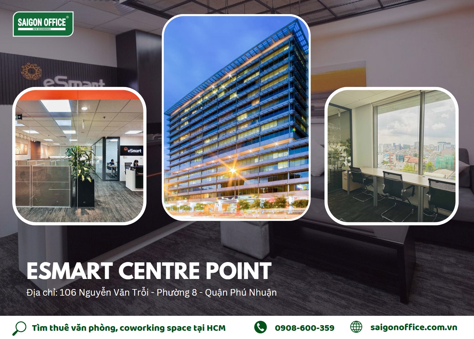 Esmart coworking space tại Centre Point