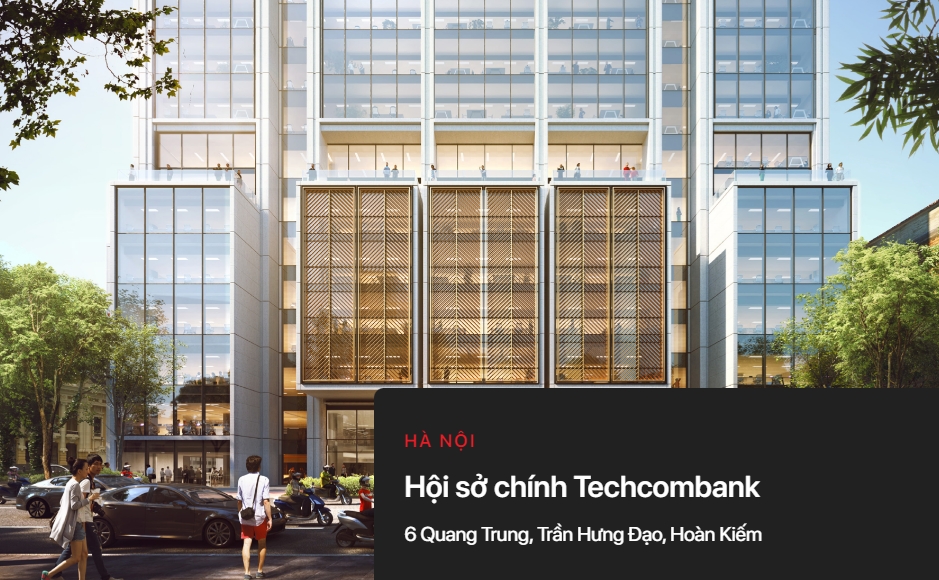 Hội sở ngân hàng Techcombank tại Hà Nội