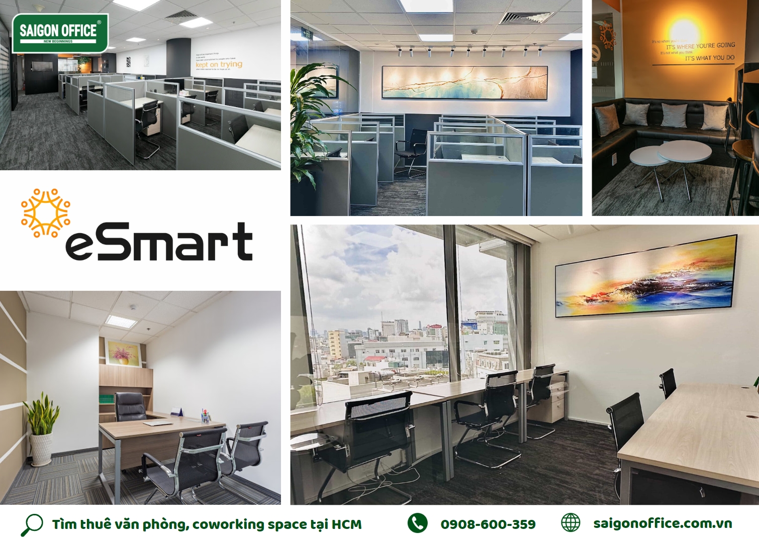 Không gian văn phòng tại Esmart coworking space Centre Point