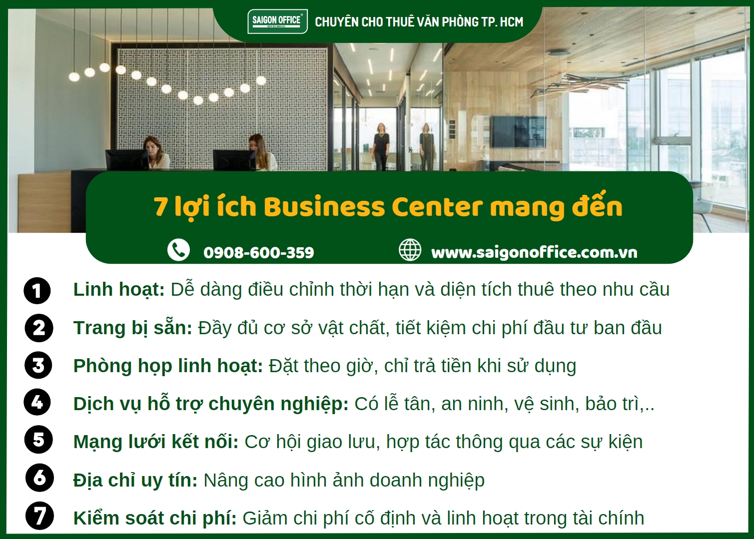 Lợi ích Business center mang đến cho doanh nghiệp