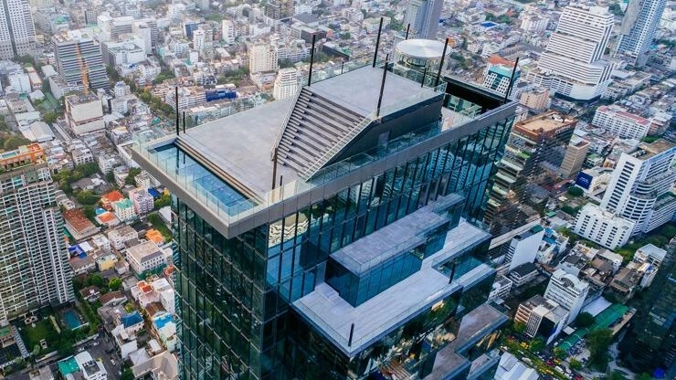 MahaNakhon nhìn từ trên cao