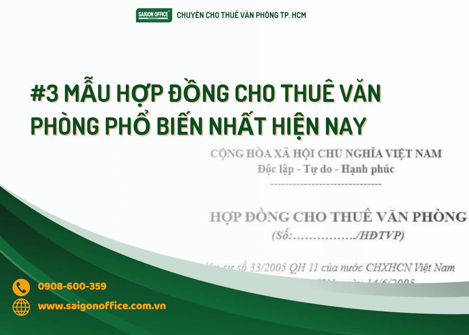 #3 mẫu hợp đồng cho thuê văn phòng phổ biến nhất hiện nay