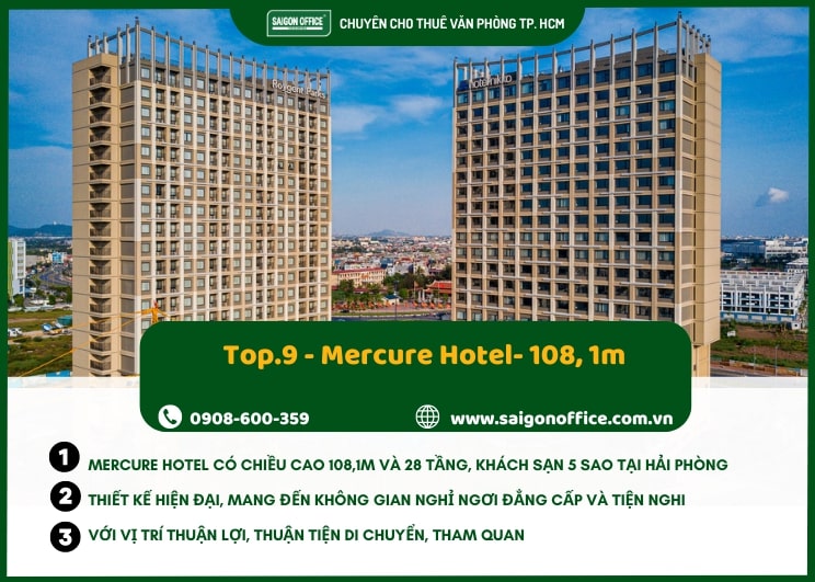 Mercure Hotel khách sạn cao top 9 hải phòng