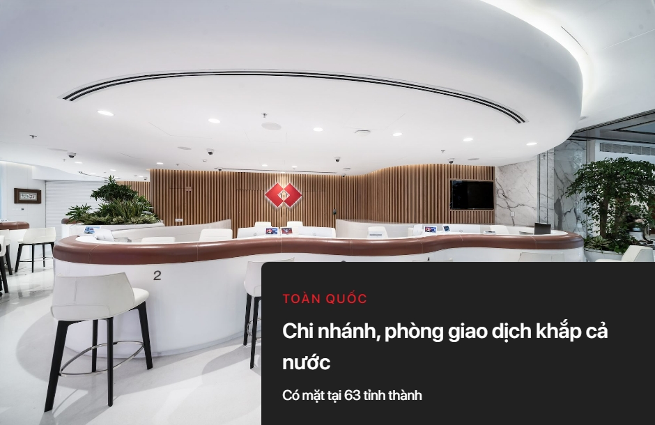 Phòng giao dịch Techcombank tại TPHCM