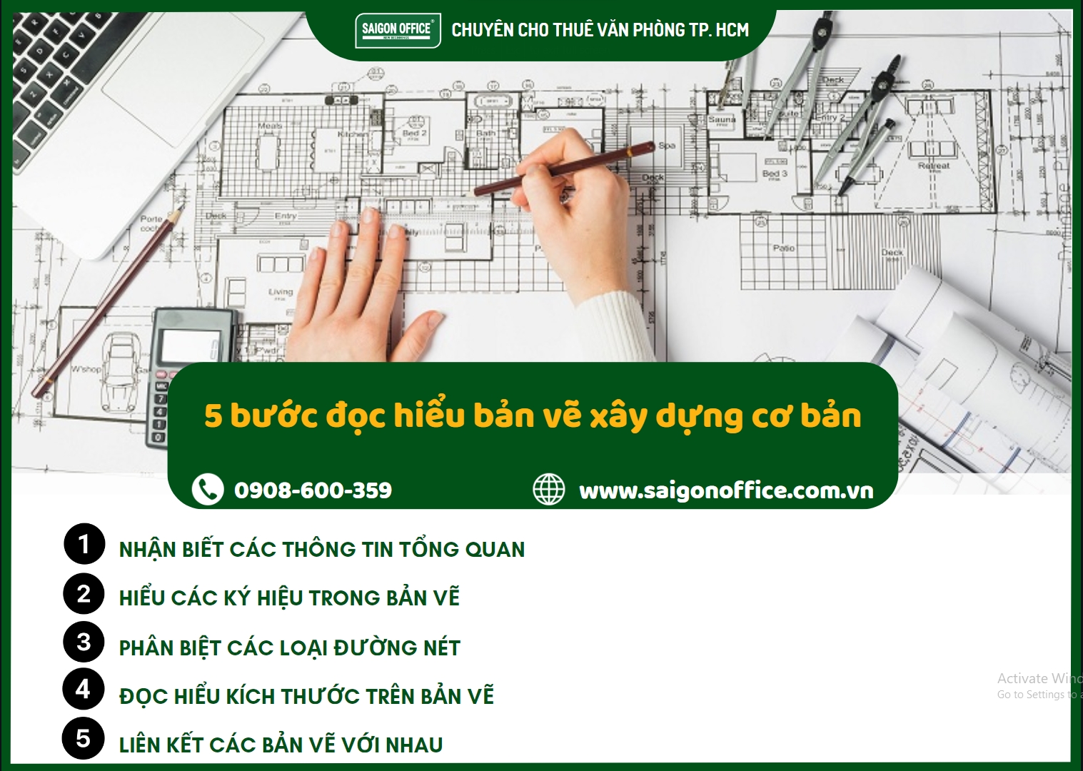 Quy trình đọc hiểu bản vẽ xây dựng