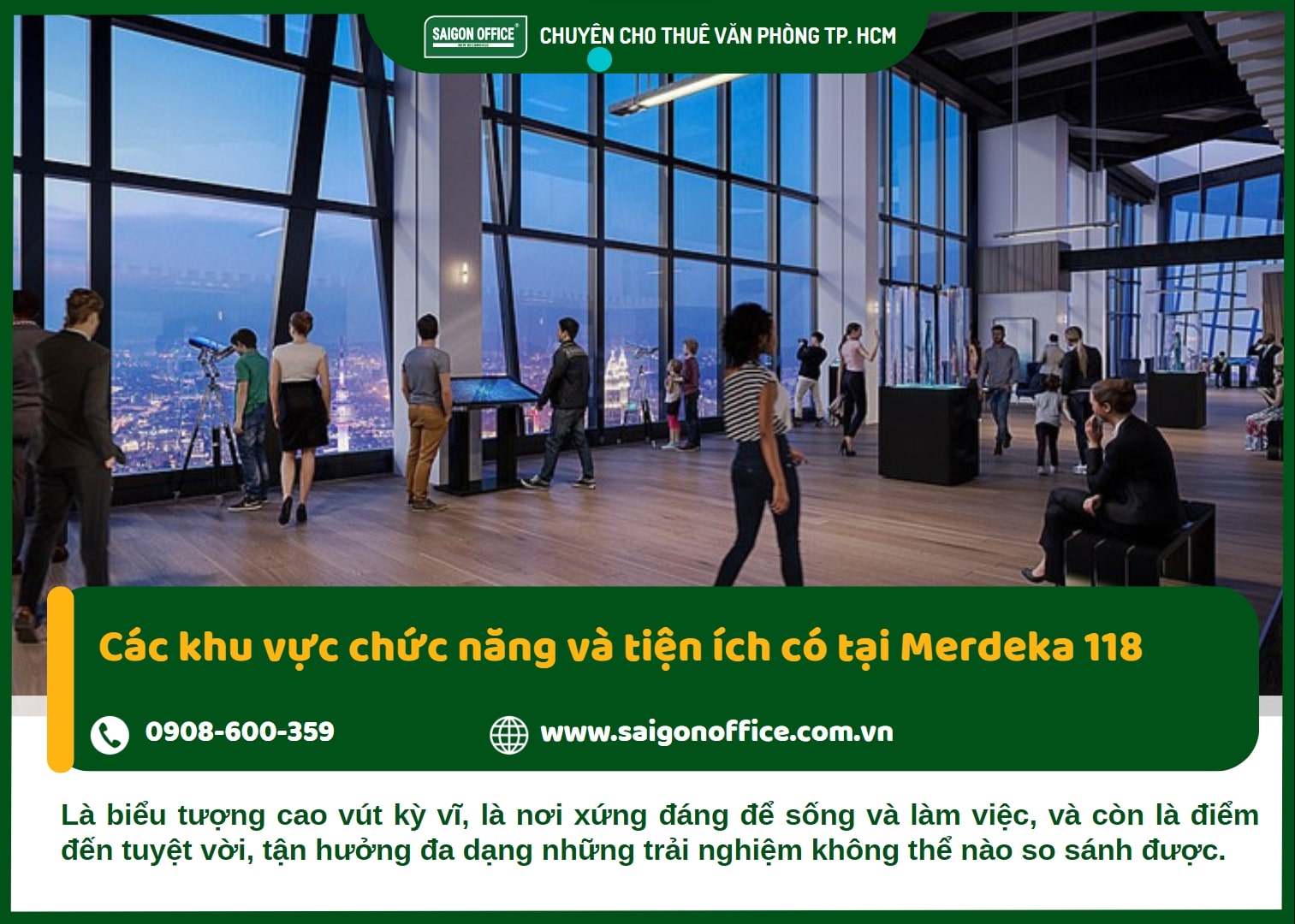 Skydeck và đài quan sát của Merdeka 118 