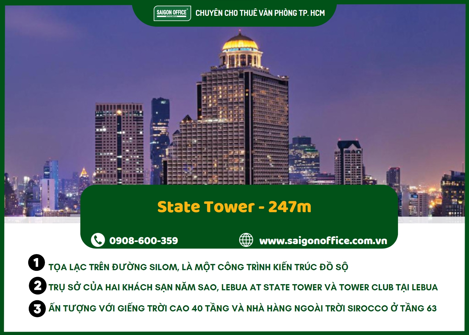 State Tower tòa nhà cao thứ 9 thái lan