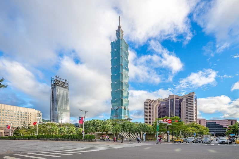 Taipei 101 với lối thiết kế kết hợp giữa hiện đại và truyền thống