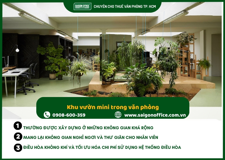 Tạo khu vườn mini xanh mát giữa văn phòng