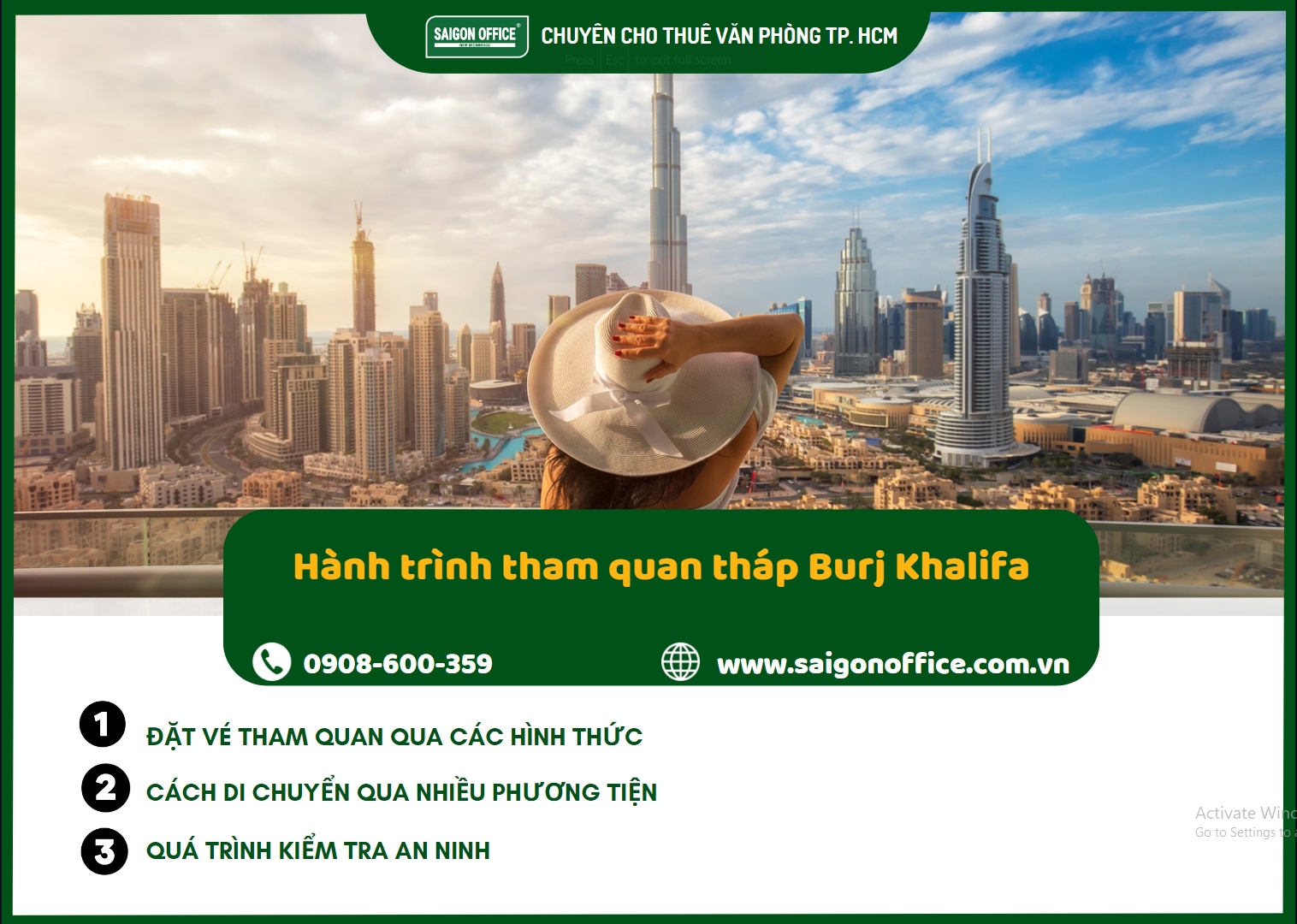 Tháp Burj Khalifa cơ bản được chia thành 5 khu vực chức năng