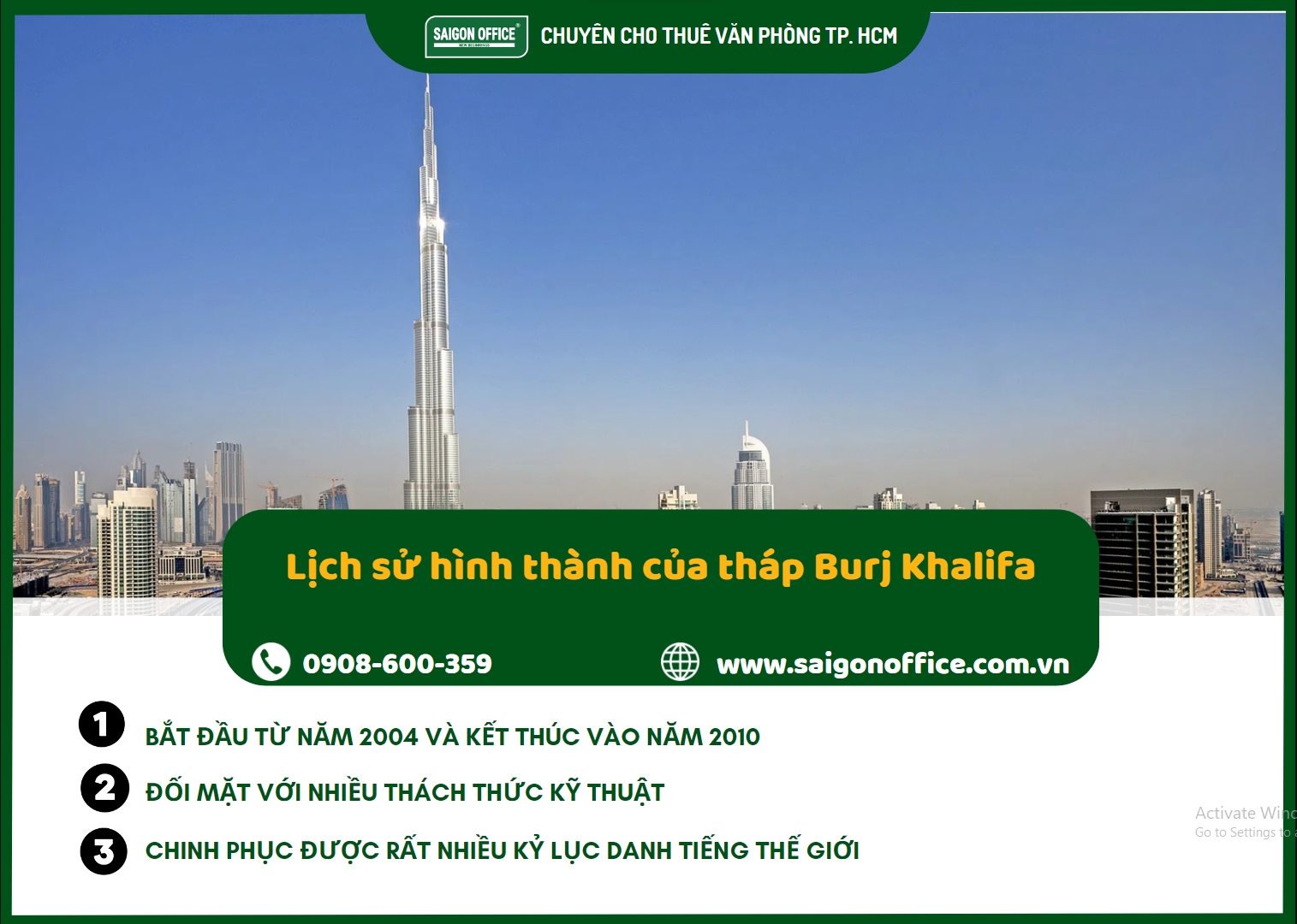 Tháp Burj Khalifa đối mặt phải khá nhiều khó khăn trong quá trình xây dựng