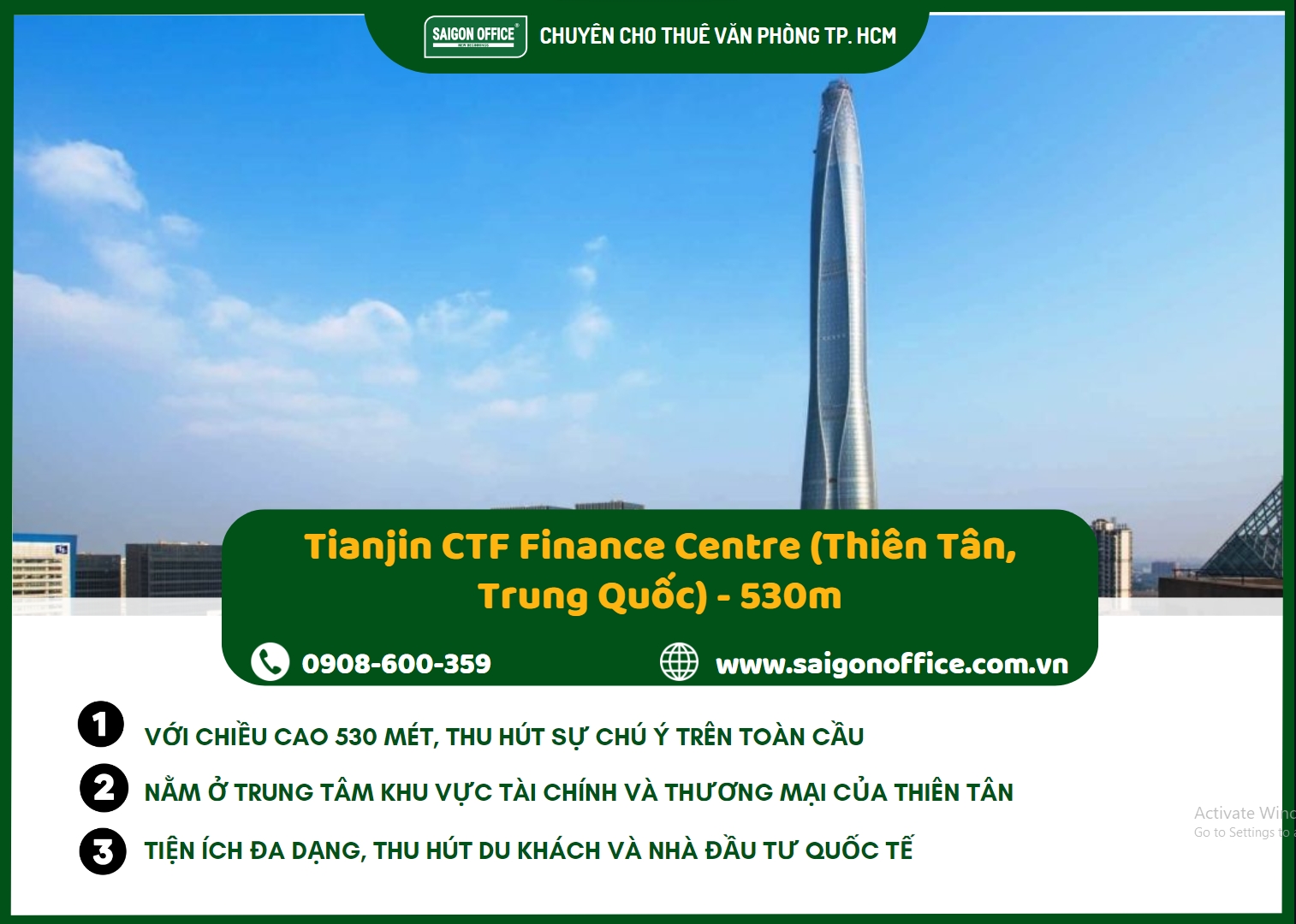 Tianjin CTF Finance Centre (Thiên Tân, Trung Quốc) - 530m