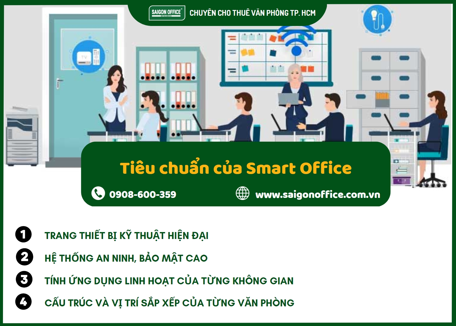 Tiêu chuẩn của một văn phòng thông minh