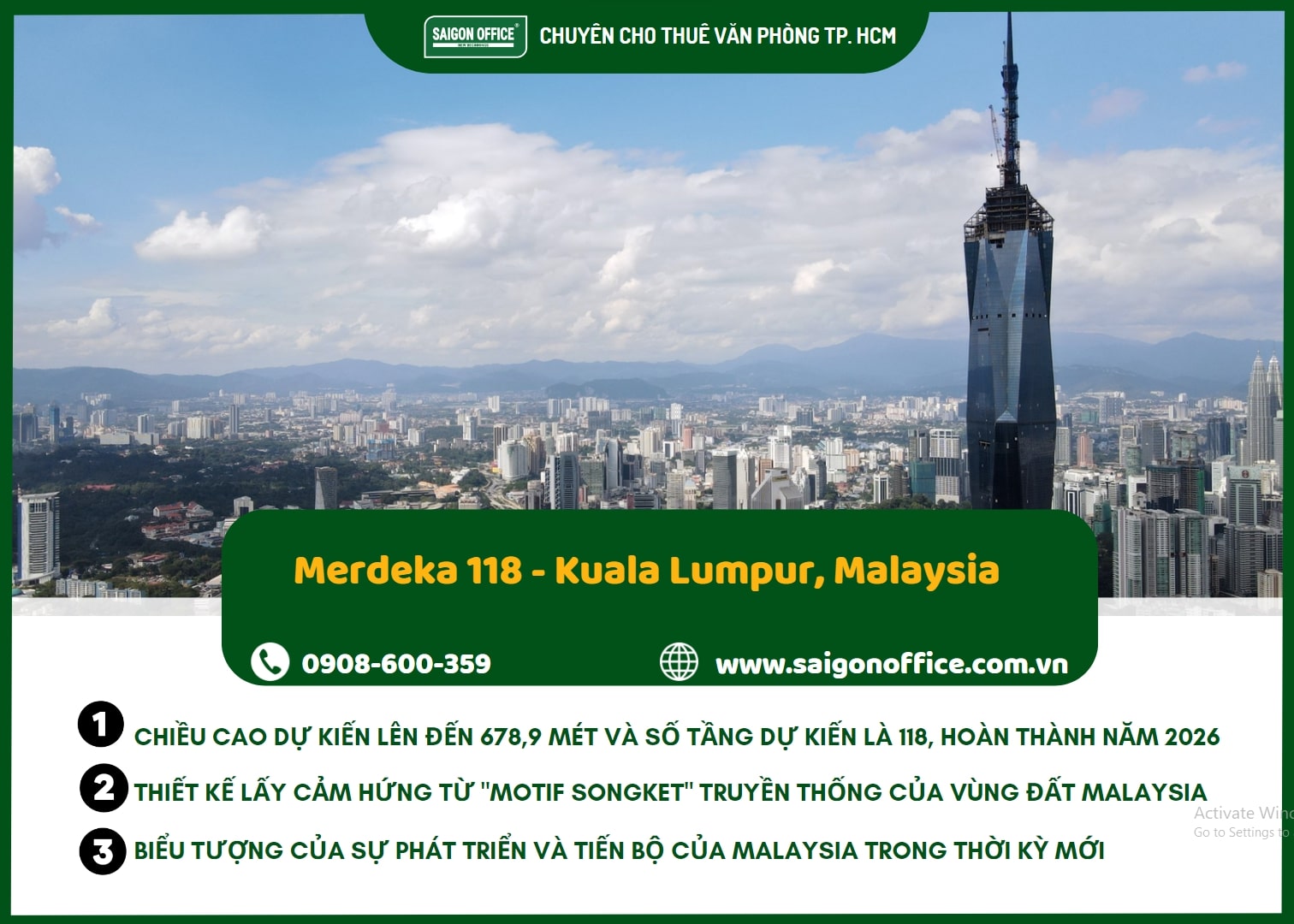 Tòa Merdeka 118 malaysia