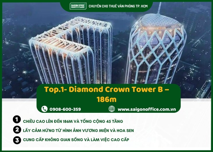 Tòa nhà cao nhất Hải Phòng hiện nay Diamond Crown Tower B