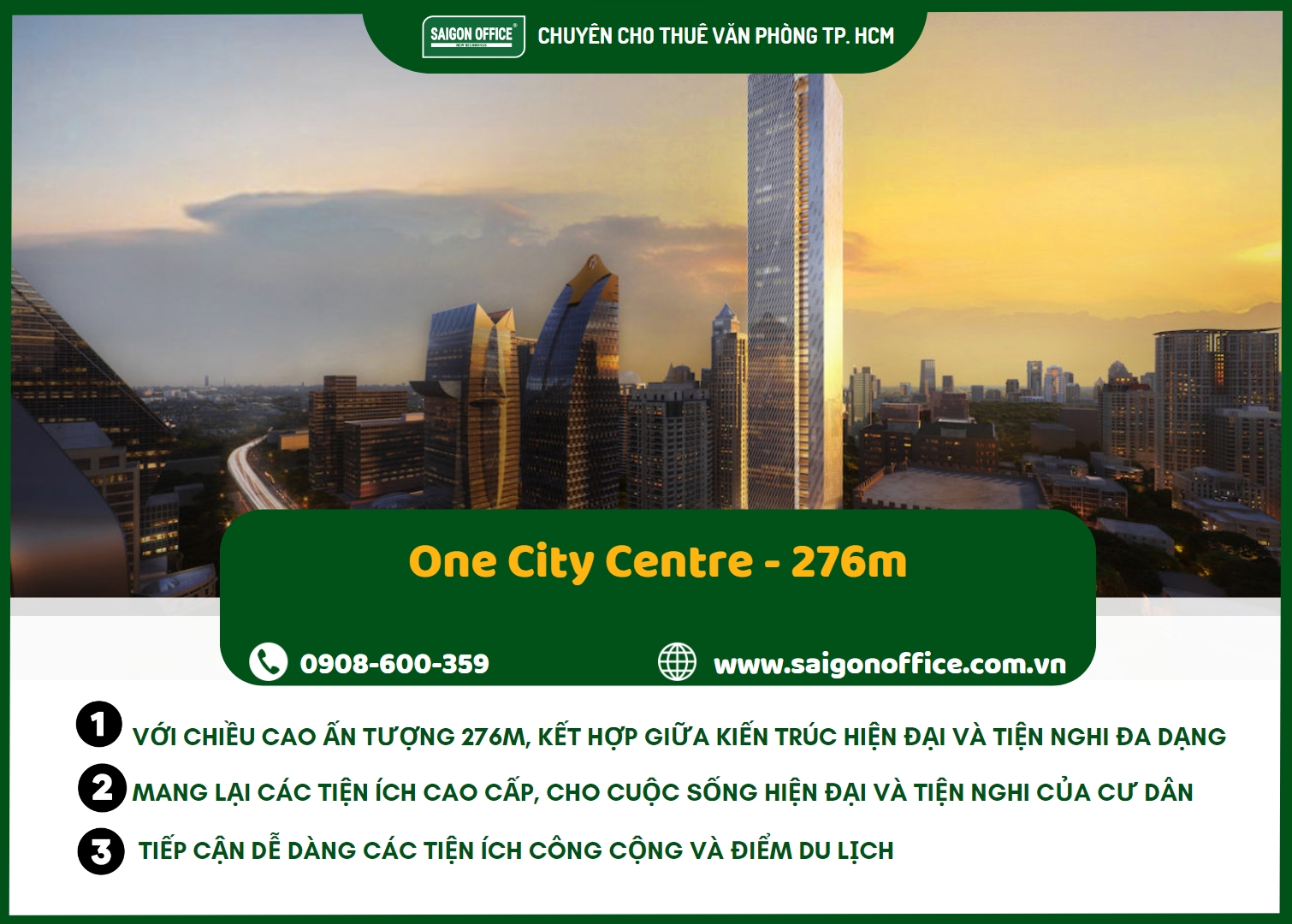 tòa nhà cao thứ 5 thái lan One City Centre