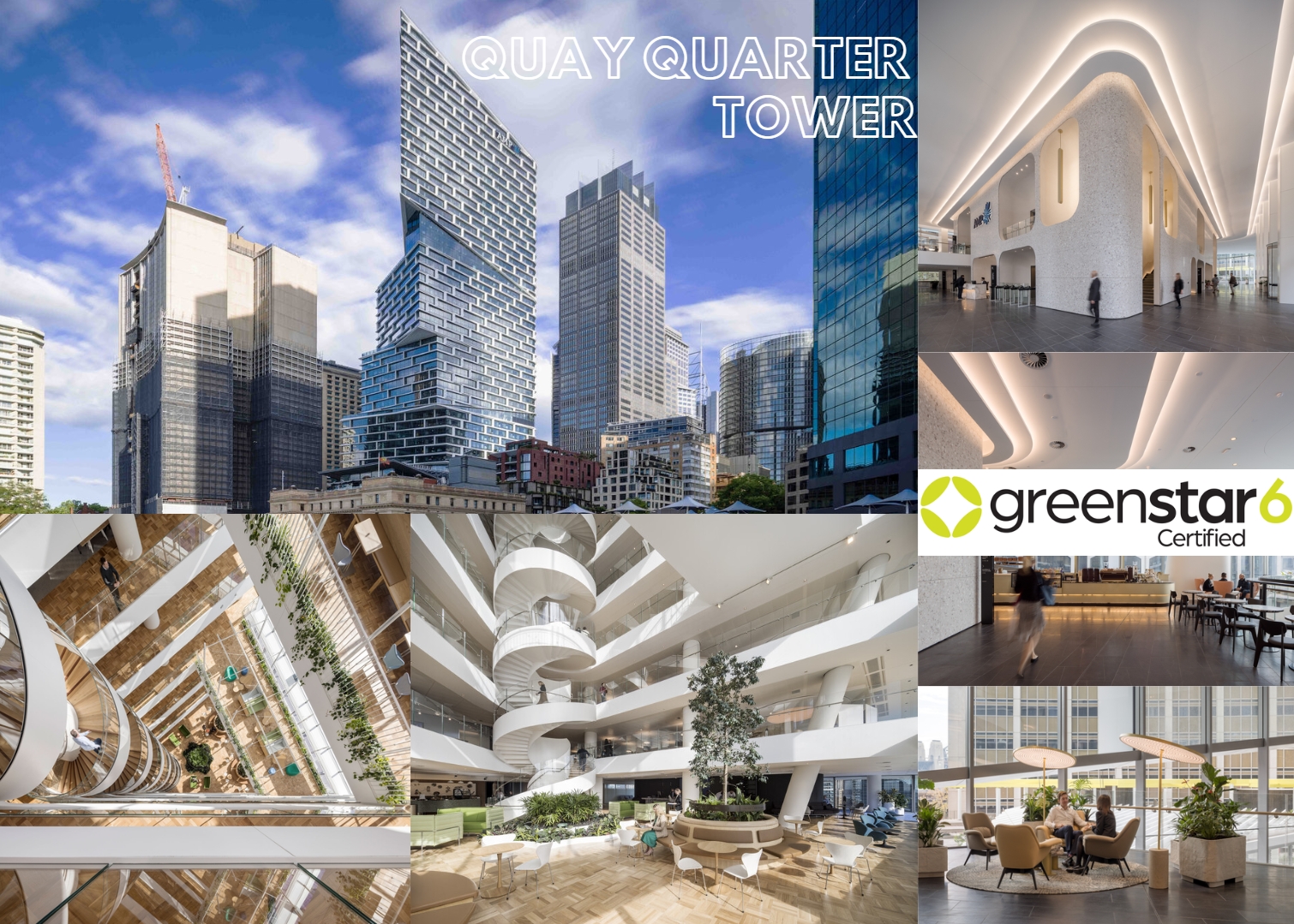 Tòa nhà Quay Quarter Tower đạt 2 chứng nhận Green Star 6 sao ở Office Design v3 Green Star Interiors