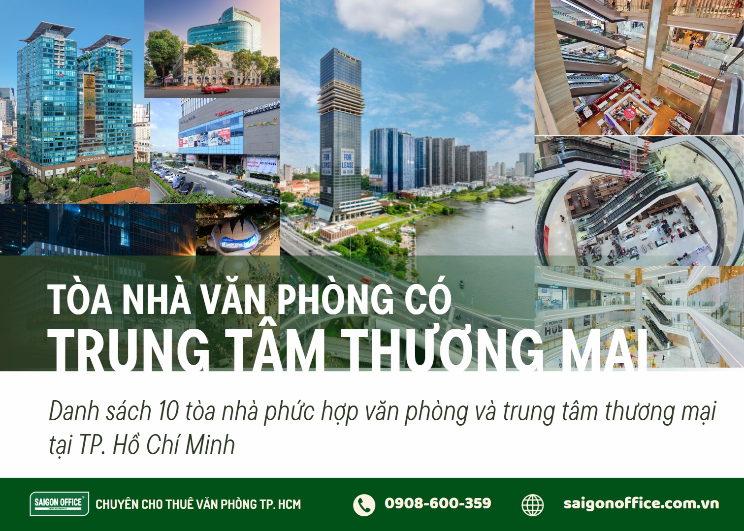 Tòa nhà văn phòng có trung tâm thương mại tại TPHCM