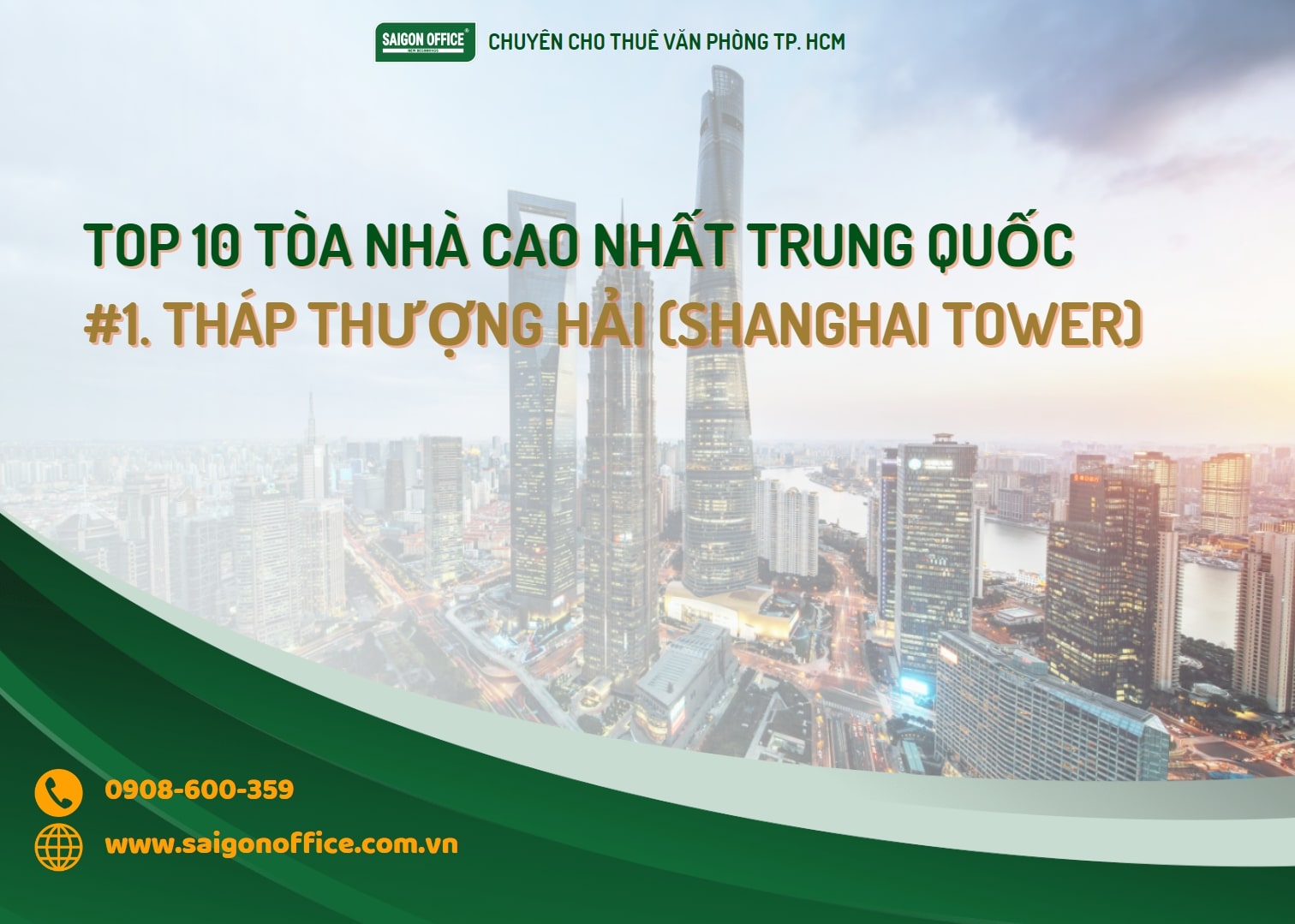 Top 10 tòa nhà cao nhất Trung Quốc
