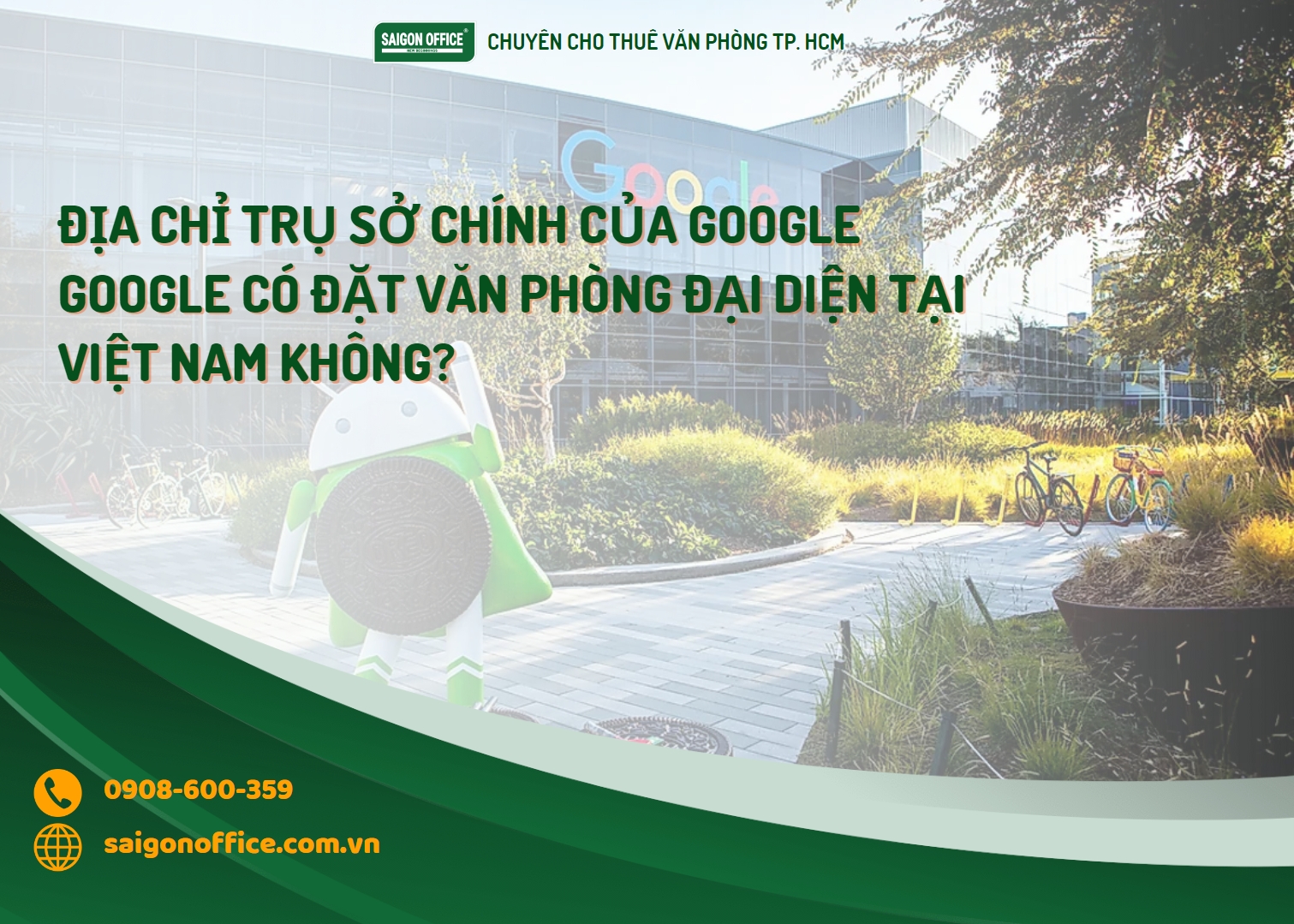 Địa chỉ trụ sở chính của Google đặt ở đâu?