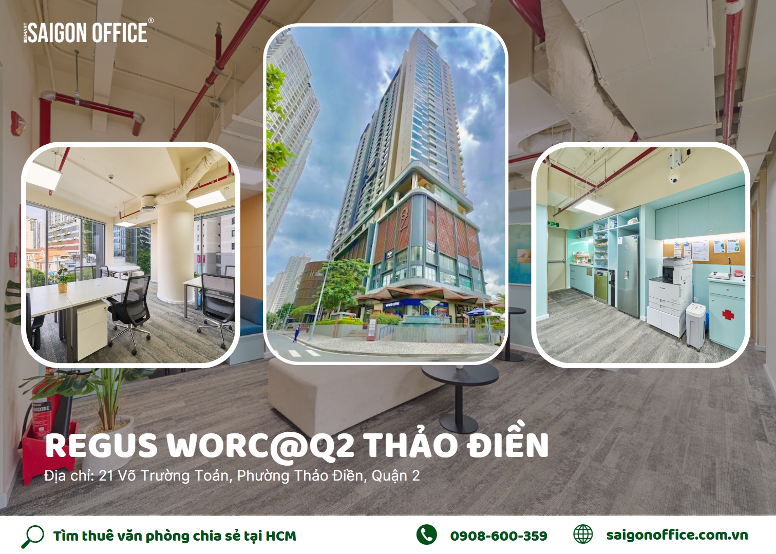 Văn phòng chia sẻ Regus WORC@Q2 Thảo Điền