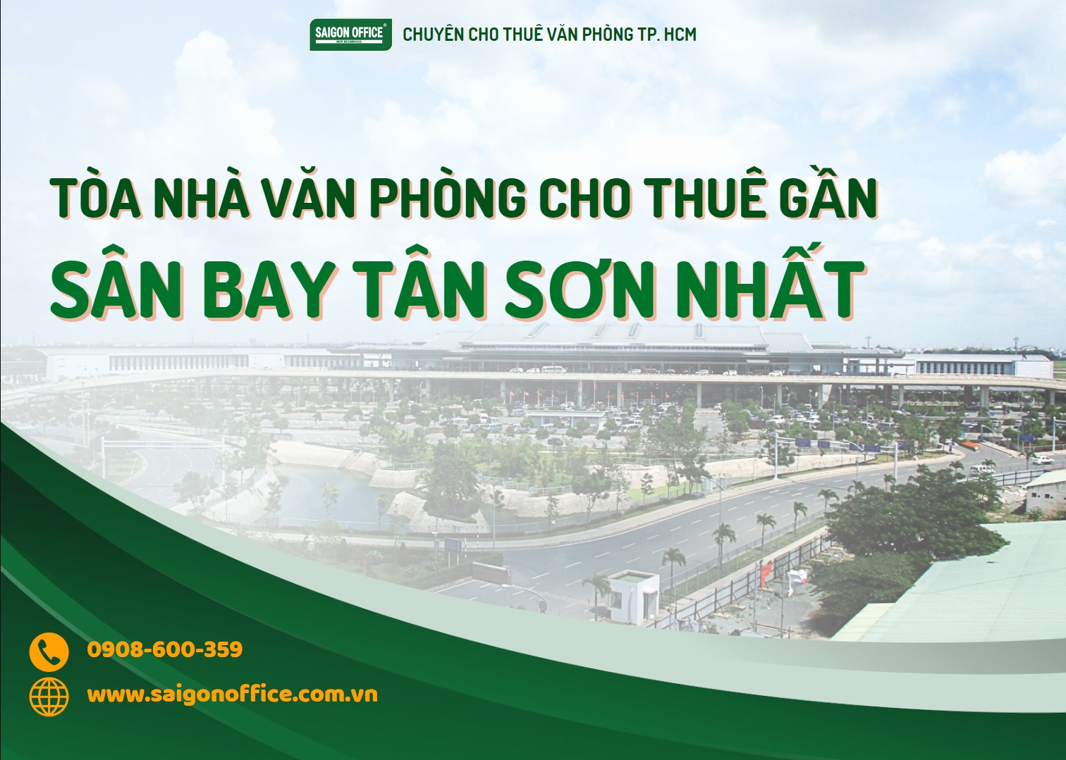 Tòa nhà văn phòng cho thuê gần sân bay Tân Sơn Nhất