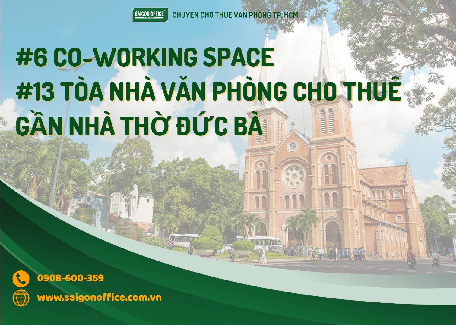 văn phòng cho thuê quận 1 gần Nhà Thờ Đức Bà