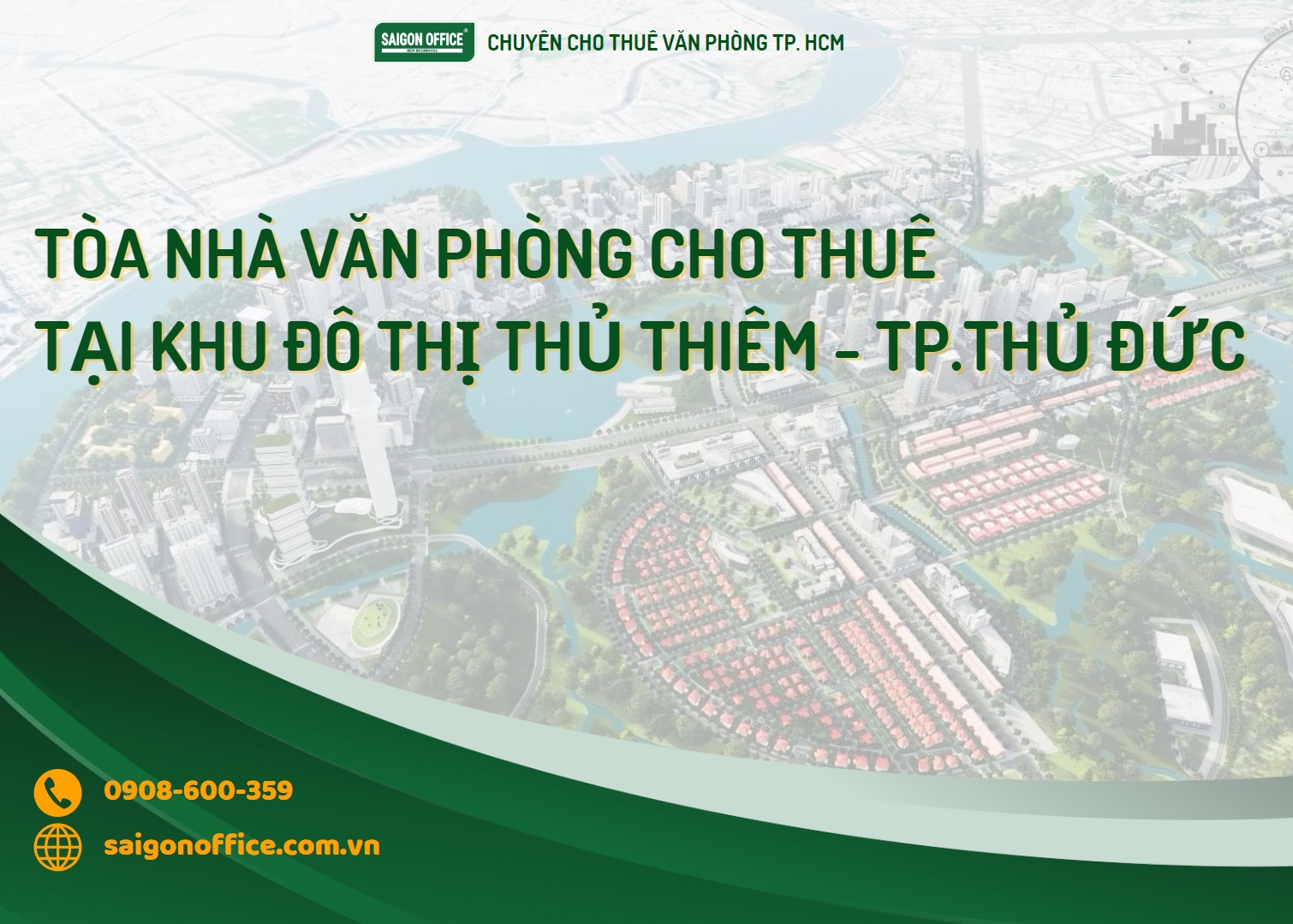 Văn phòng cho thuê tại khu đô thị Thủ Thiêm