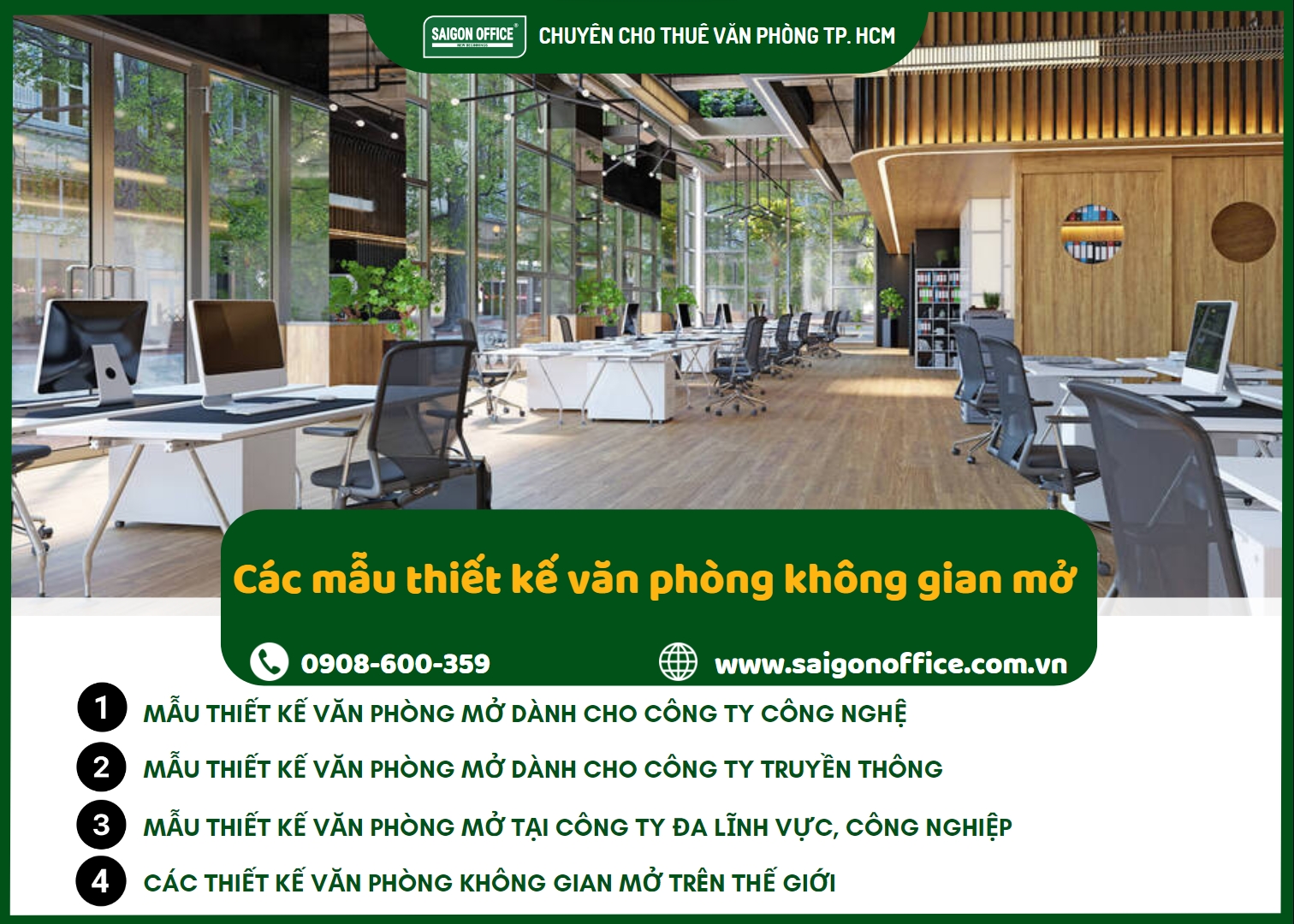 Văn phòng mở phù hợp với ngành nghề nào