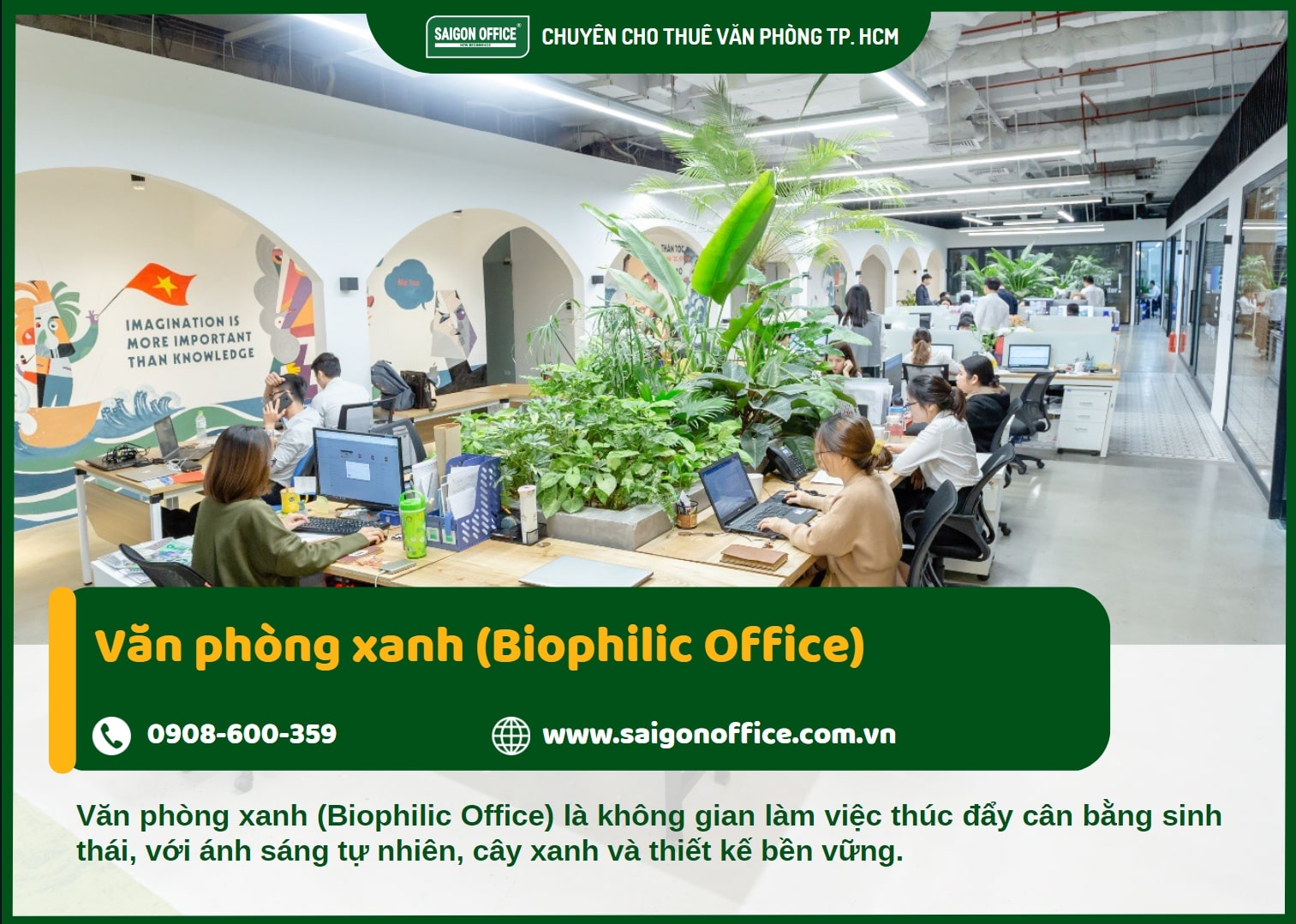 Văn phòng xanh (Biophilic Office)