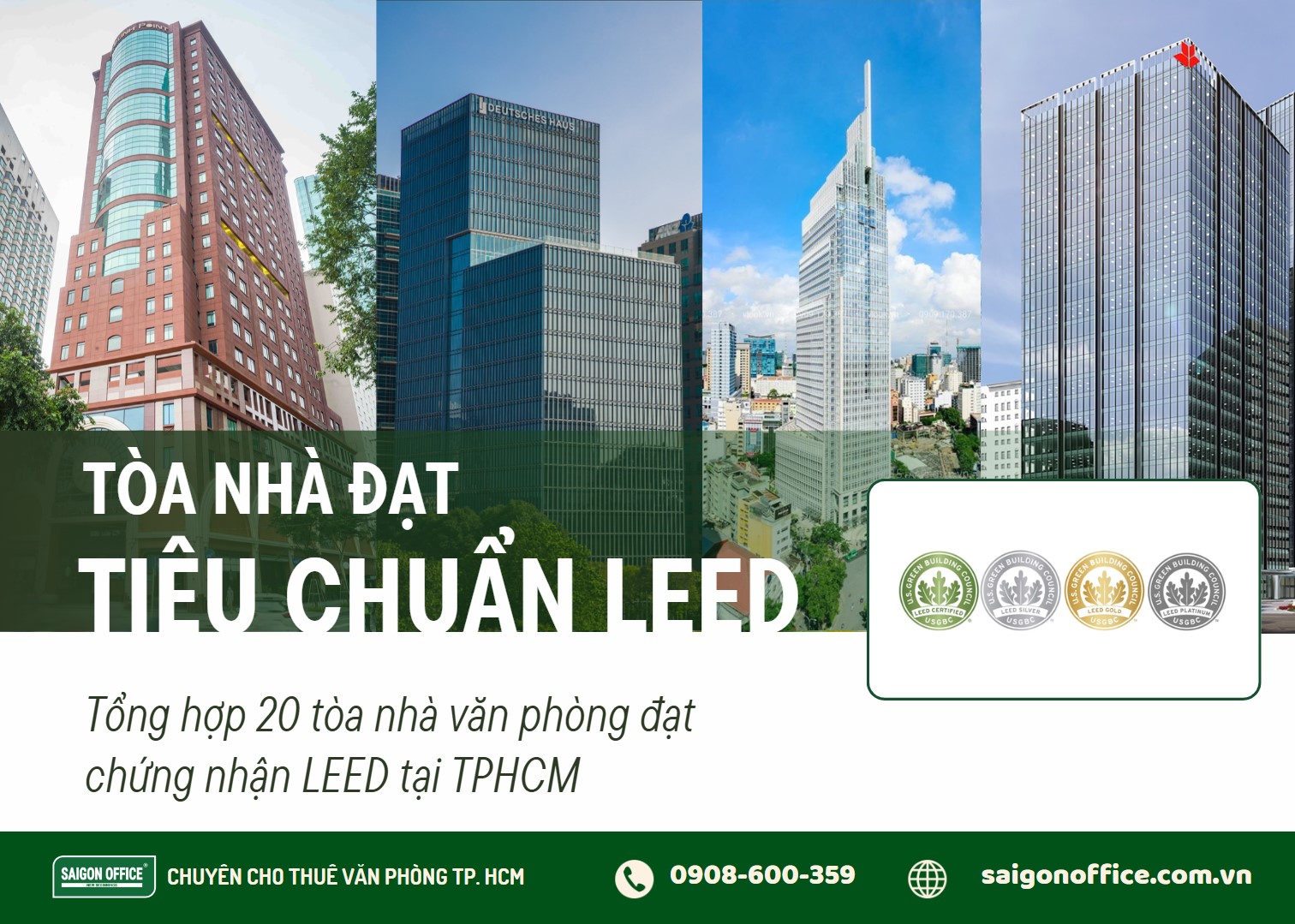 Các tòa nhà đạt tiêu chuẩn LEED tại TPHCM