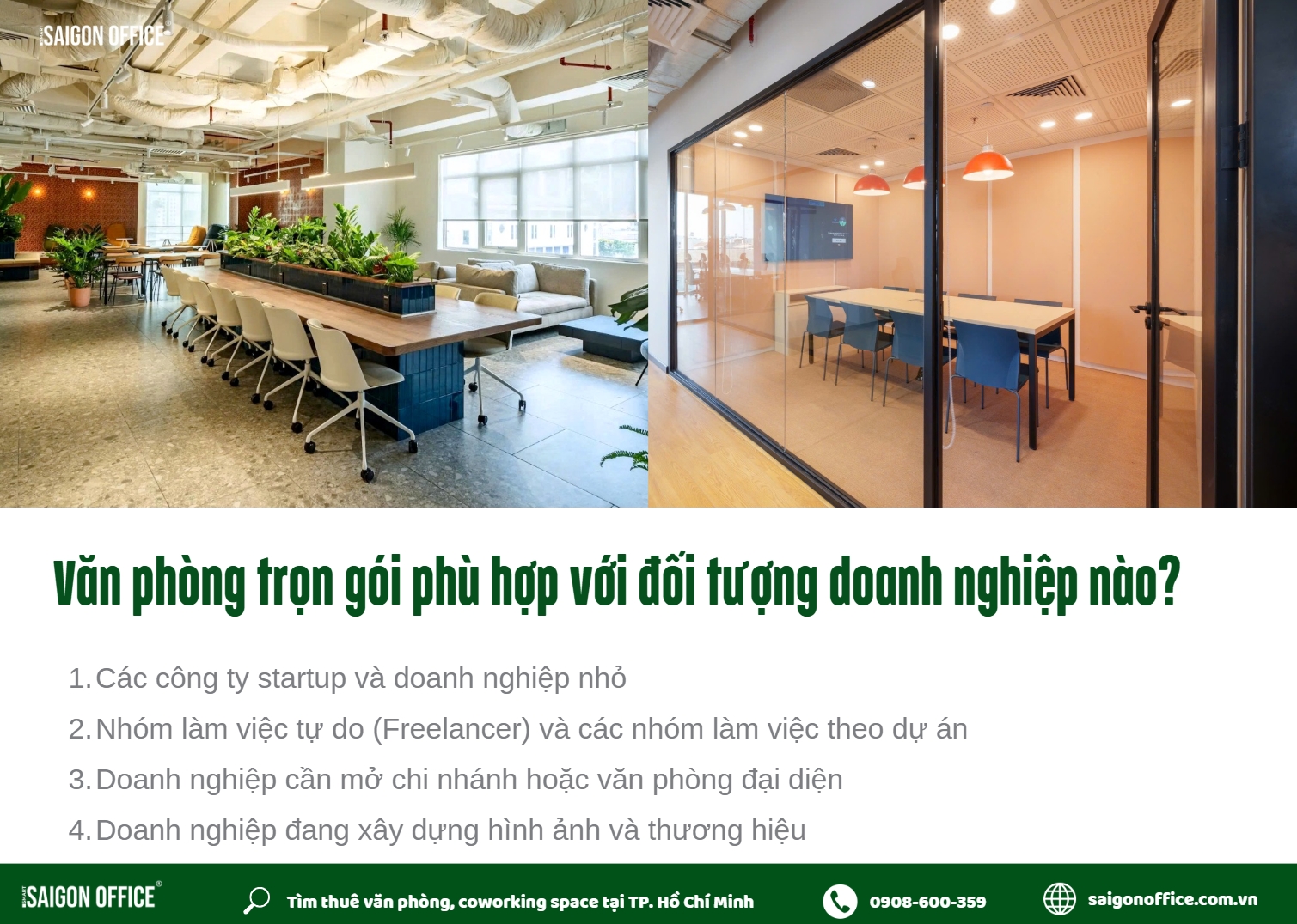 Văn phòng trọn gói phù hợp với đối tượng doanh nghiệp nào